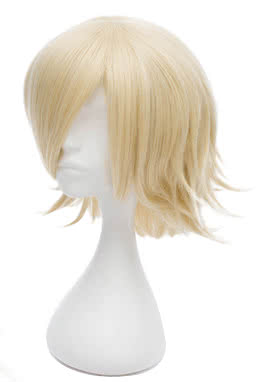 Bleach Urahara Kisuke Short Clurly Blonde Anime Cosplay Wigs