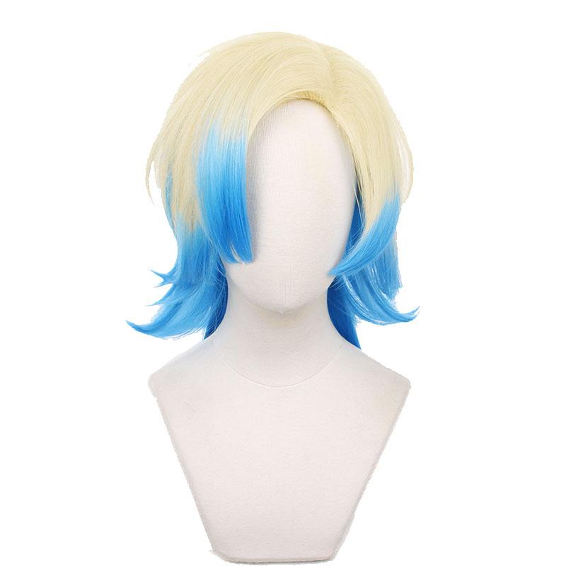 Blue Lock Michael Kaiser Yellow With Blue Cosplay Wigs