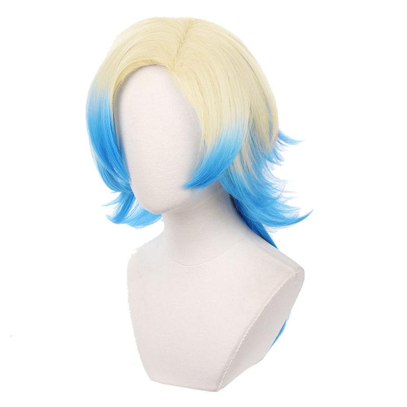 Blue Lock Michael Kaiser Yellow With Blue Cosplay Wigs