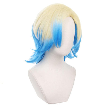 Blue Lock Michael Kaiser Yellow With Blue Cosplay Wigs