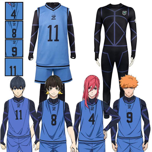 Blue Lock T-shirt Yoichi Isagi / Hyoma Chigiri / Meguru Bachira / Rensuke Kunigami Cosplay Costume