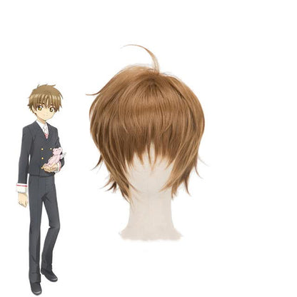 Cardcaptor Sakur Clear Card Shaoran Li Brown Short Cosplay Wigs