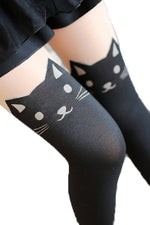 Cute Cat Long Thick Woman Basic Tights Stockings Cosplay Accessories