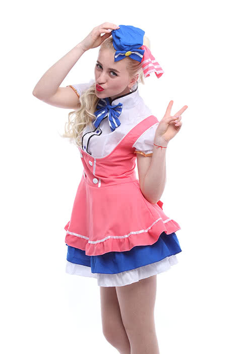 Love Live! Minami Kotori Cosplay Costume Candy Lolita Princess Maid Dress Outfit