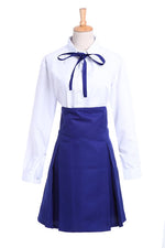 Fate Stay Night Casual Saber Uniform Dress Cosplay Costume New Fancy Dress