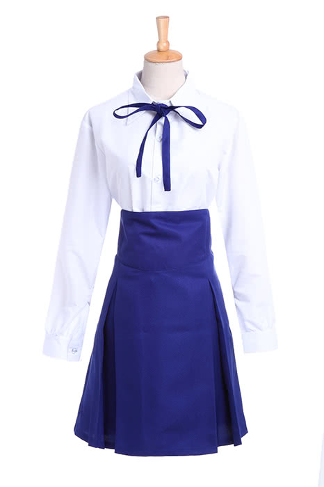 Fate Stay Night Casual Saber Uniform Dress Cosplay Costume New Fancy Dress
