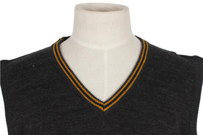 Harry Potter Gryffindor Vest Sweater School Uniform Cosplay Costume Dark Gray