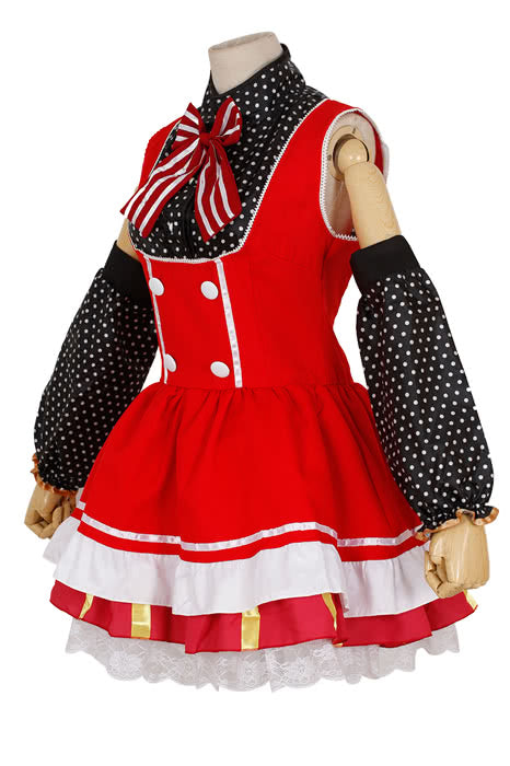 Love Live! Nishikino Maki Red Lovely Cosplay Costumes