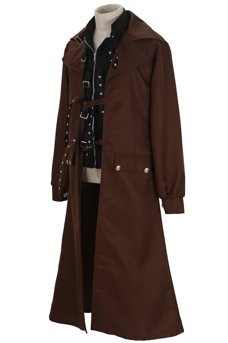 Harry Potter Alastor Moody Brown Robe Black Vest Cosplay Costume