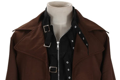 Harry Potter Alastor Moody Brown Robe Black Vest Cosplay Costume