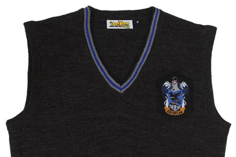 Harry Potter Ravenclaw Vest Sweater School Uniform Dark Gray