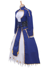 Fate Stay Saber Night Rin Deep Blue Dress Cosplay Costume Customized