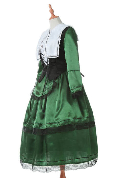Rozen Maiden Suiseiseki Green Lolita Cosplay Costumes 