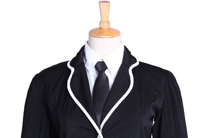 Black High School Girls Uniform Cosplay Costumes