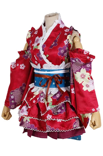 Love Live Bathrobe Awakening Nozomi Tojo Red Cosplay Costume Special