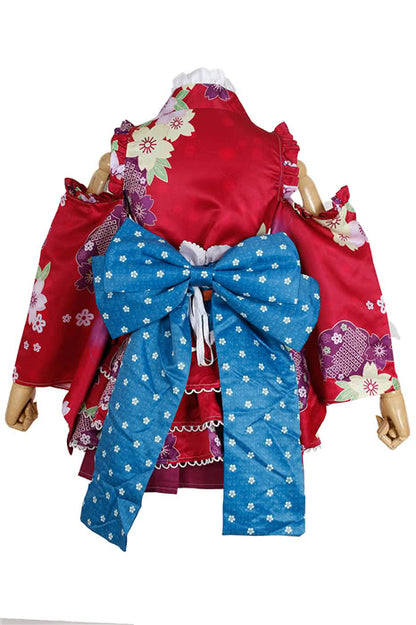 Love Live Bathrobe Awakening Nozomi Tojo Red Cosplay Costume Special