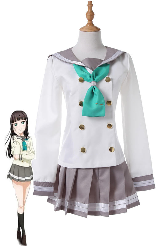 Love Live! Sunshine Aqours Kurosawa Dia Anime Girls School Uniform Cosplay Costume
