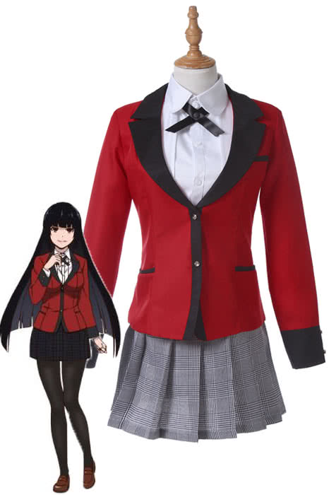 Kakegurui Yumeko Jabami Uniform Cosplay Costumes