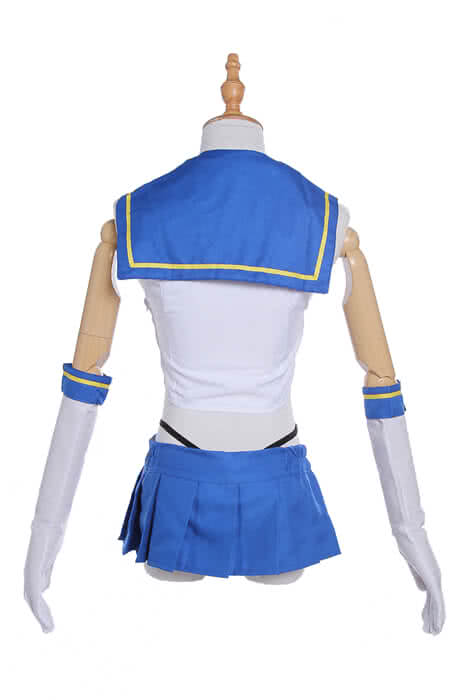 Kantai Collection Shimakaze Cosplay Costumes Blue Sailor Suits