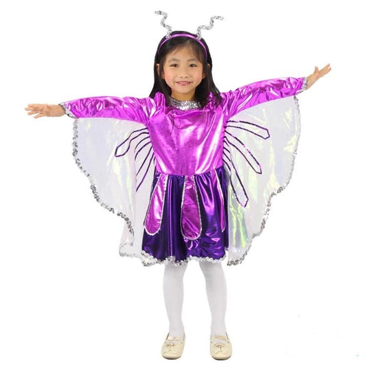 Purple Children’s Halloween Costume Butterfly Princess Dress
