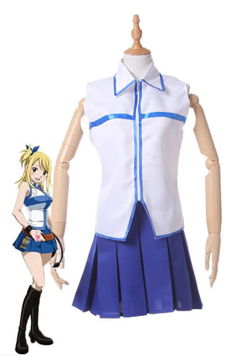 Fairy Tail Lucy Heartfilia White Dress Cosplay Costume