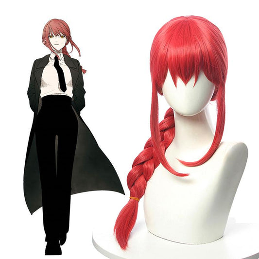 Chainsaw Man Makima Orange Weave Cosplay Wigs