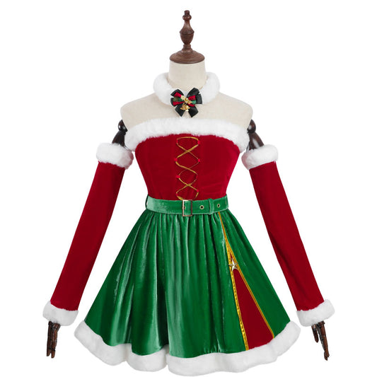Christmas Costume Red and Green Christmas Dress