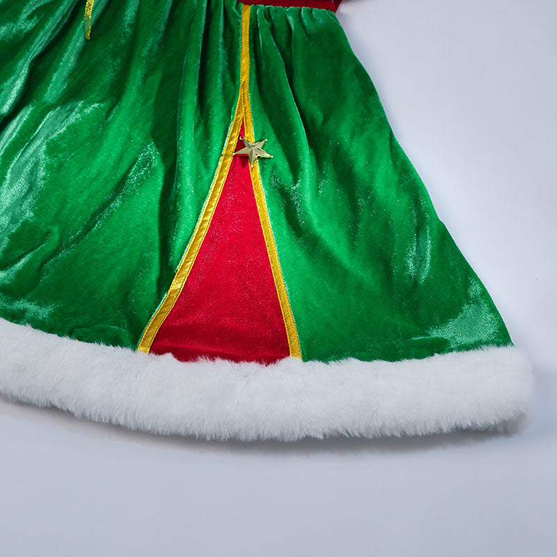 Christmas Costume Red and Green Christmas Dress