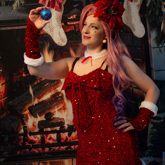 Christmas Dress Cosplay Costume Full Set