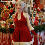Christmas Dress Red Holiday Cosplay Outfit