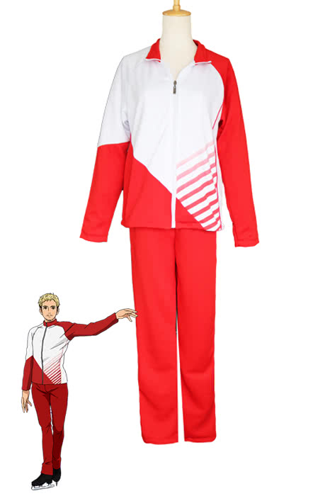 Yuri on Ice Christophe Giacometti Cosplay Costumes Sportswear Suits