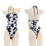 Cow Print Girl's Bodysuit Cosplay Costume