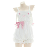 Crossover Backless Plush Rabbit Bodysuit Cosplay Costume