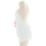 Crossover Backless Plush Rabbit Bodysuit Cosplay Costume