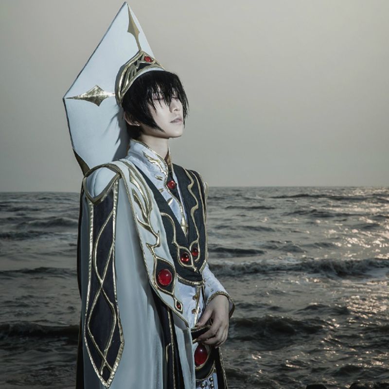 【Customize】Code Geass Lelouch Vi Britannia Lamperouge Emperor King Cosplay Costume