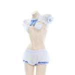 Cute Chiffon Translucent Underwear Cosplay Costume