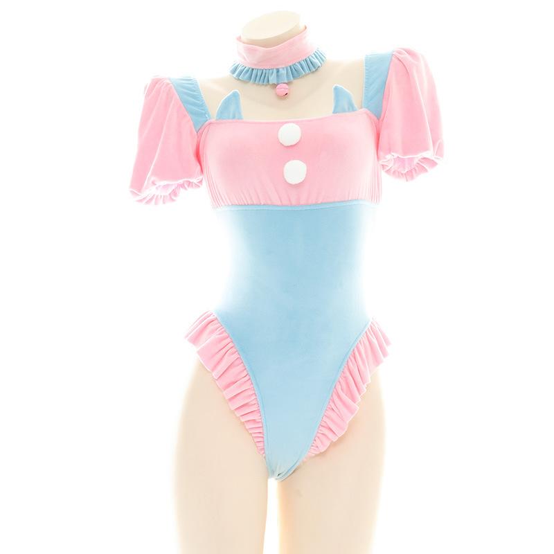 Cute Pink And Blue Uniform Underwear Cosplay Costume