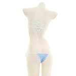 Cute Stripe Sexy Bikini 2 Color Cosplay Costume