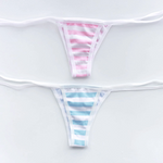 Cute Striped Girly Underwear 2 Colors Cosplay Costume