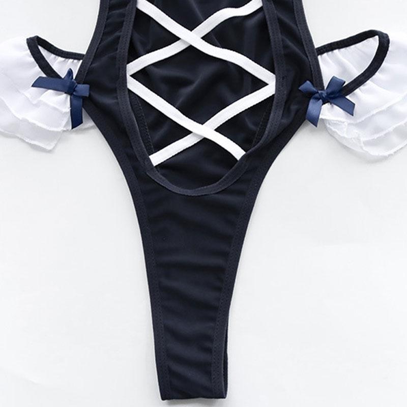 Cute Swimsuit Bodysuit Maid Cosplay Costume
