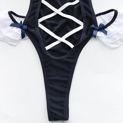 Cute Swimsuit Bodysuit Maid Cosplay Costume