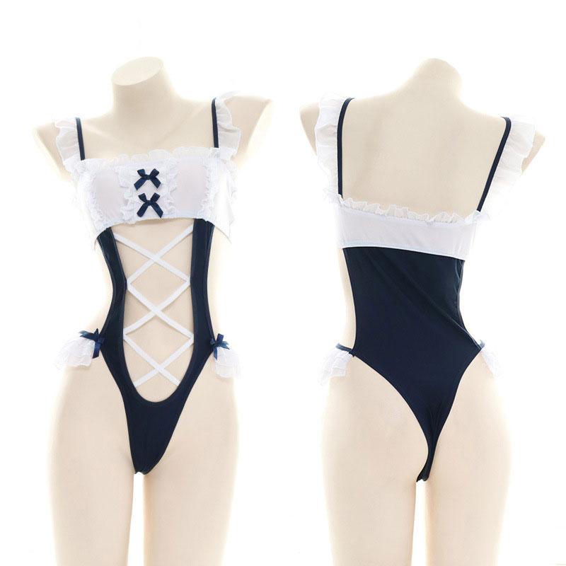 Cute Swimsuit Bodysuit Maid Cosplay Costume