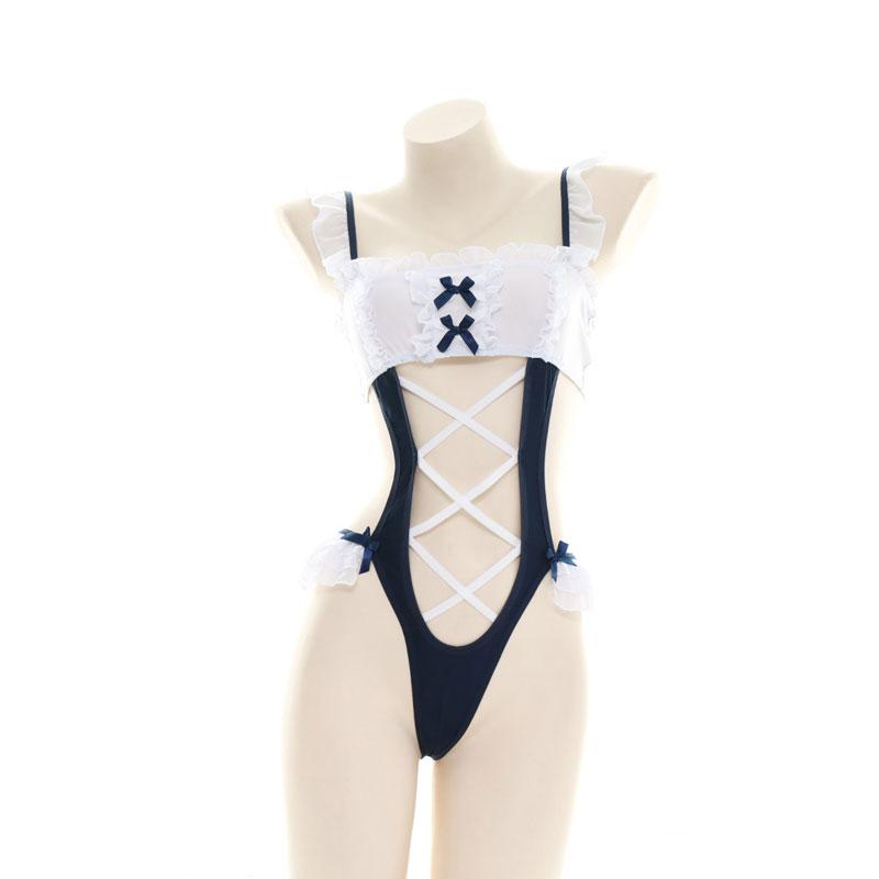 Cute Swimsuit Bodysuit Maid Cosplay Costume