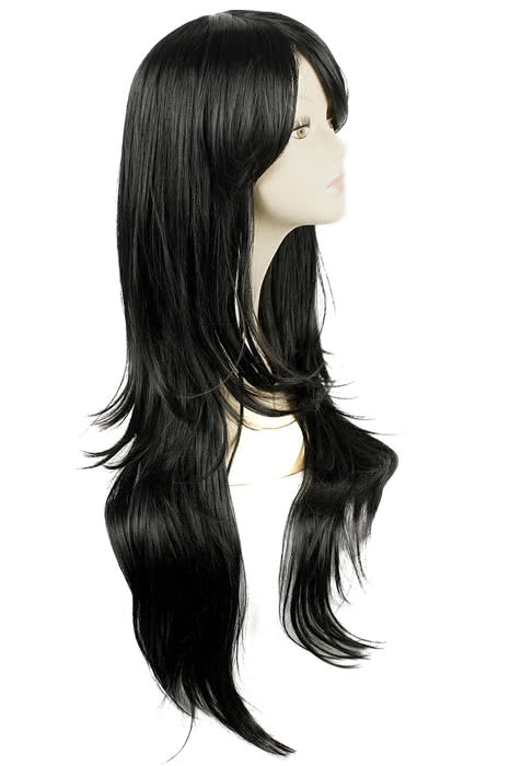 Beyond the Boundary Mitsuki Nase Black Long Anime Cosplay Wigs