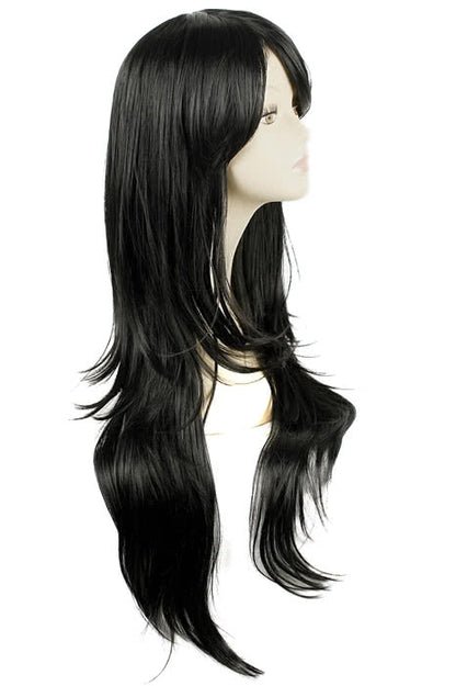 Beyond the Boundary Mitsuki Nase Black Long Anime Cosplay Wigs