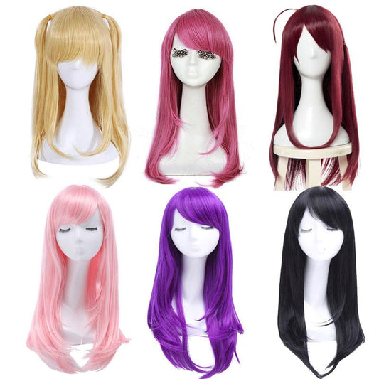 65cm Long Universal wig 6 Colors Cosplay Wigs