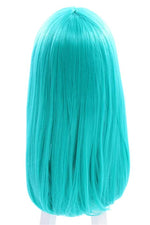 Women 65cm Long Teal Green Anime Synthetic Hair Straight Cosplay Wigs 