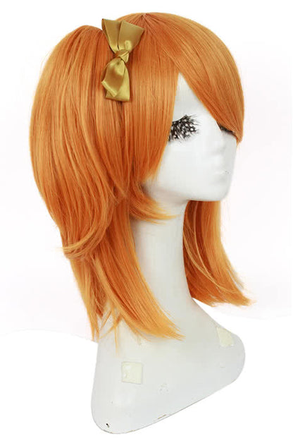 Love Live! Kousaka Honoka Medium Long Orange Cosplay Wigs 