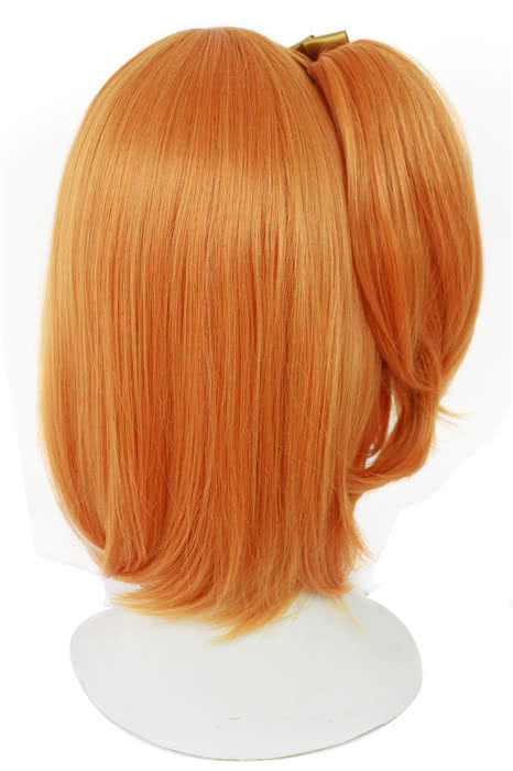 Love Live! Kousaka Honoka Medium Long Orange Cosplay Wigs 
