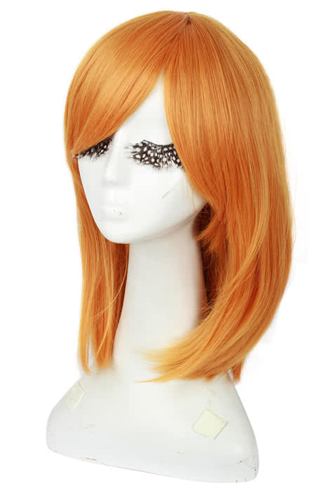 Love Live! Kousaka Honoka Medium Long Orange Cosplay Wigs 